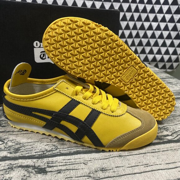 Onitsuka Tiger by Asics Yellow and Black Sneakers - Picture 4 of 5